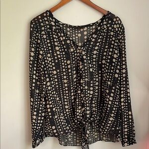 The Limited Women’s Polka Dot Blouse Sheer Size Large